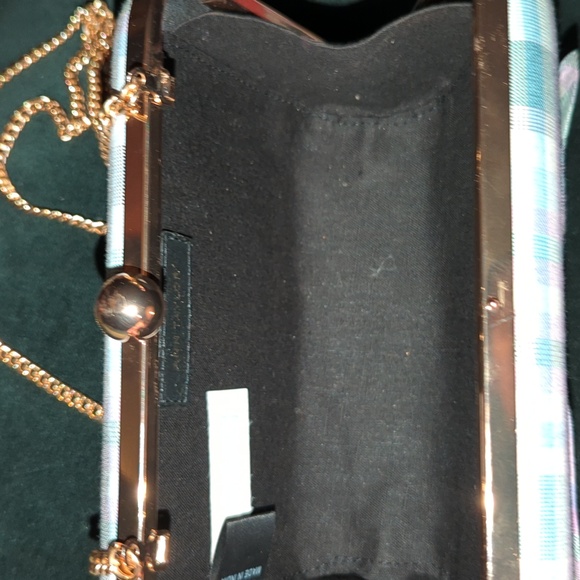 Ann Taylor Plaid Bow Clutch ONLY - Picture 5 of 5